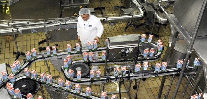 Süt sanayi üretiminde artış sürüyor.