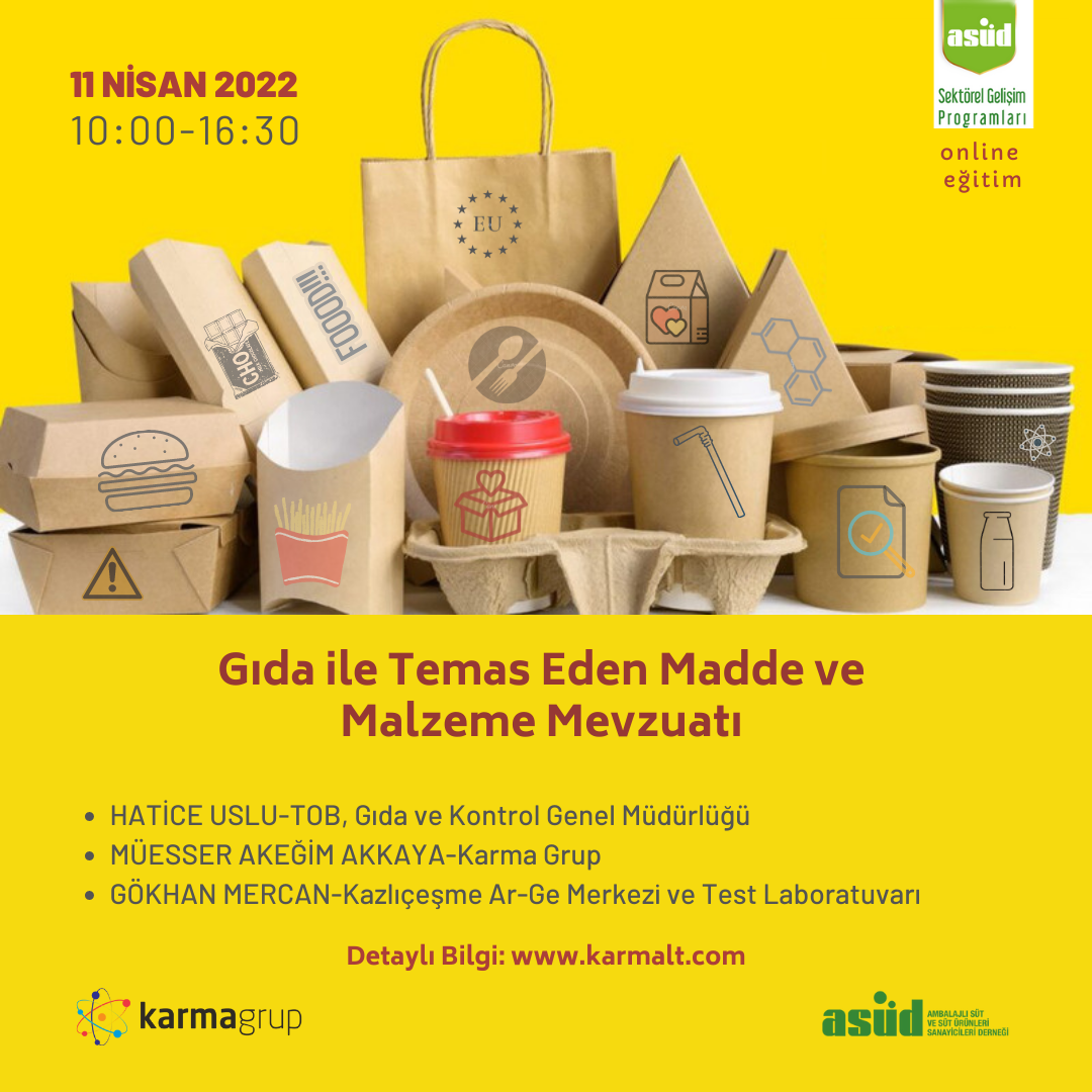 Gıda ile Temas Eden Madde ve Malzeme Mevzuatı Eğitimi -Online