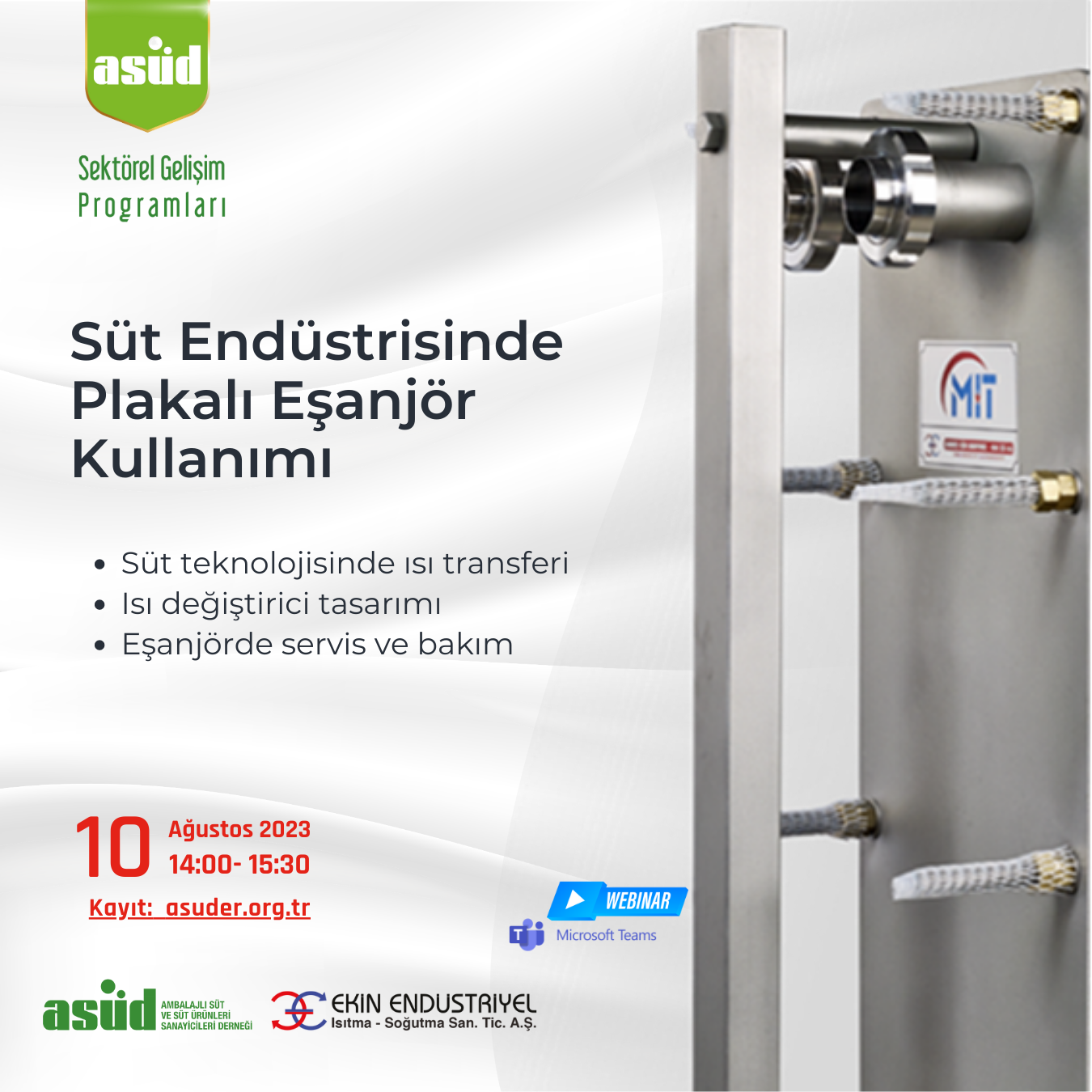 Webinar: Süt Endüstrisinde Plakalı Eşanjör Kullanımı